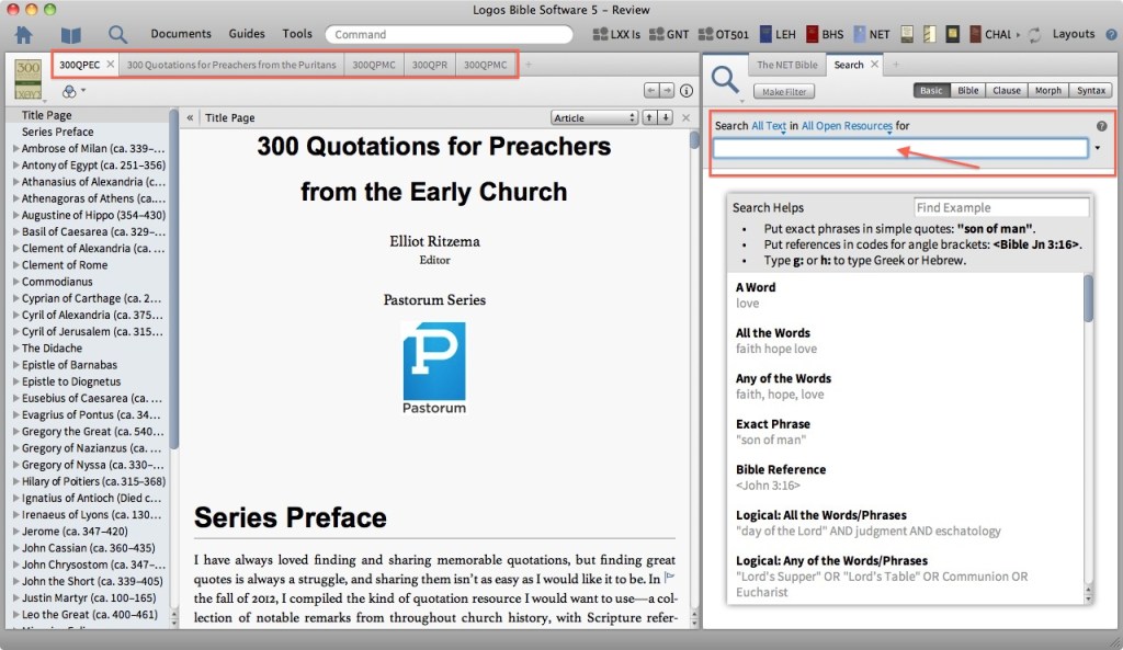 Quotations Search Query