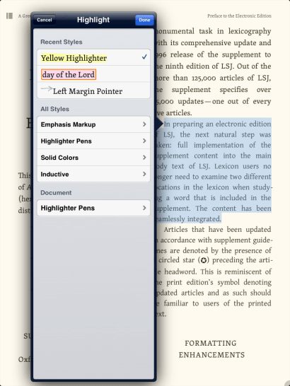 Just a sampling of highlighting options