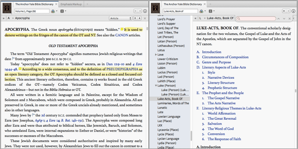 Two articles open at a time
