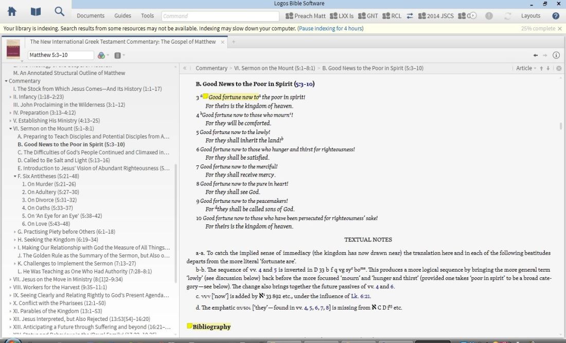 The commentary proper (with original translation)