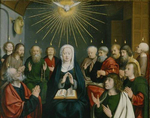 "Pentecost," by Jan Joest van Kalkar (1505 – 1508)