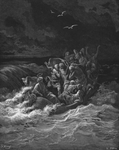 Jesus Calms the Storm, Gustave Doré