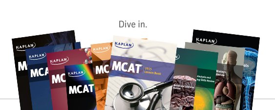 Kaplan MCAT prep course books