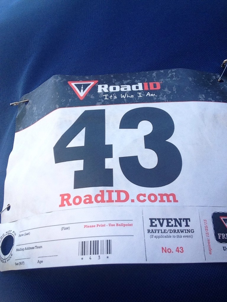 5K race bib